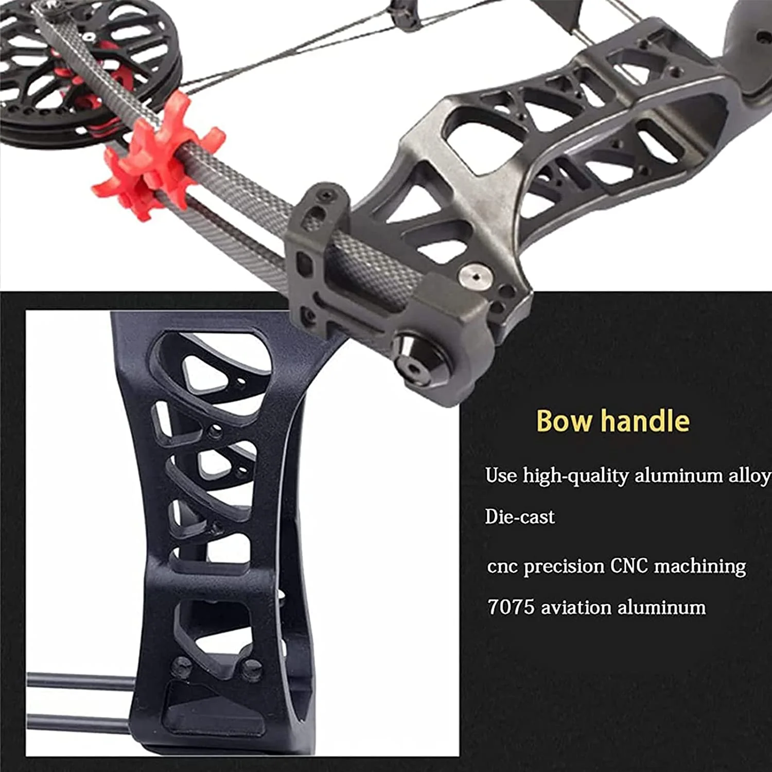 M109e Falcon Steel Ball Bow and Arrow Dual Purpose Composite Pulley Bow and Arrow 30-60 Pounds IBO 320fps Right Hand/Left Hand