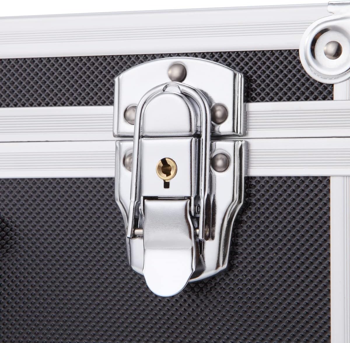 Medium Aluminum Hard Case Briefcase Toolbox Storage Box Tool Case Black Carrying Case Briefcase