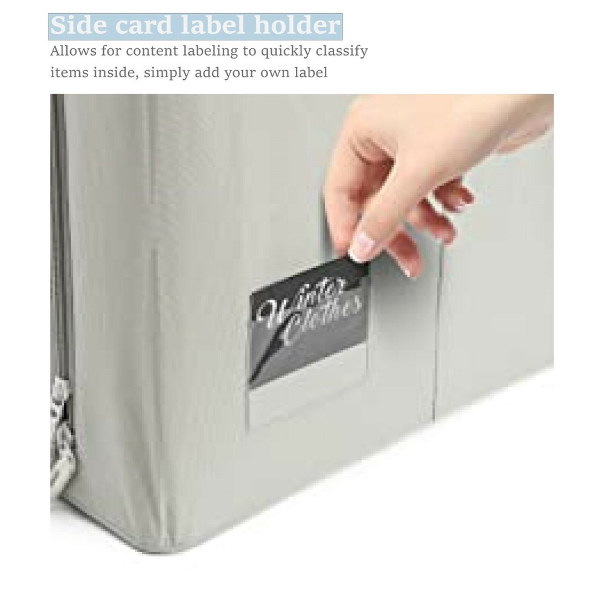 Stackable Clothes &amp; Blanket Storage Bags - Underbed &amp; Closet Organizer (2-Pack) for Bedroom, Living Room, Office