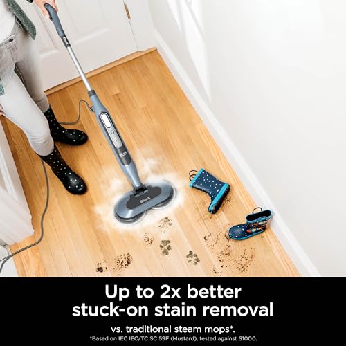 Shark Steam & Scrub with Steam Blaster Technology All-in-One Hard Floor Steam Mop with 3 Steam Modes & LED Headlights S8201