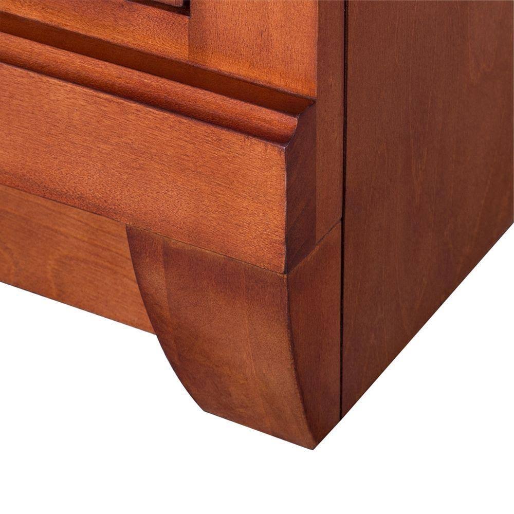 Foremost, Naples 30 in. Vanity Cabinet Only in Warm Cinnamon, NACA3021DL