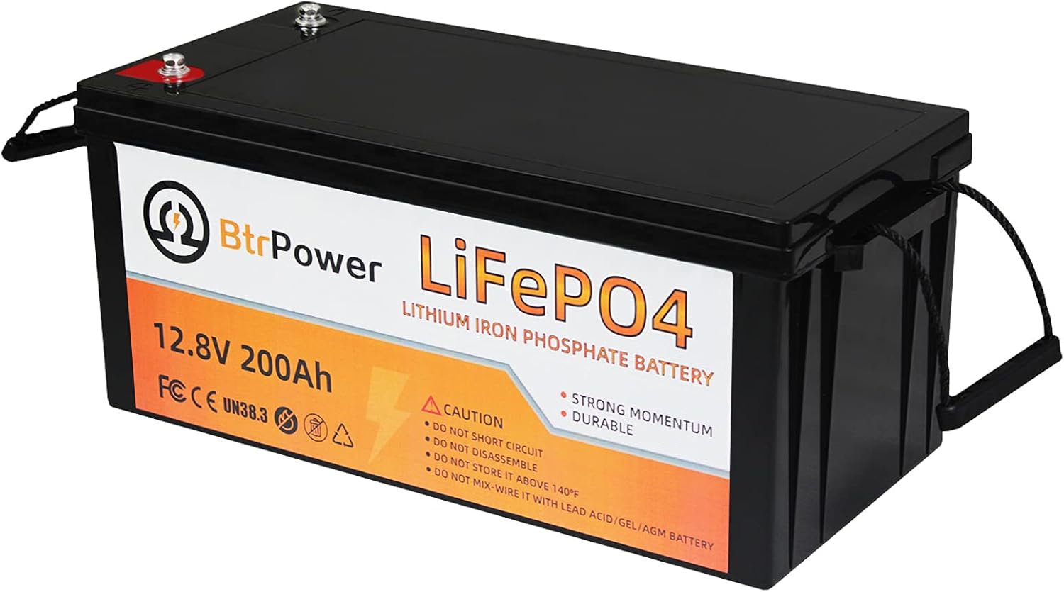 12V 100Ah LiFePO4 Deep Cycle Rechargeable Battery Pack Built-in 100A BMS 5000-7000 Cycles Perfect for RV Solar Marine Overland Off-Grid Application (12V 100Ah)