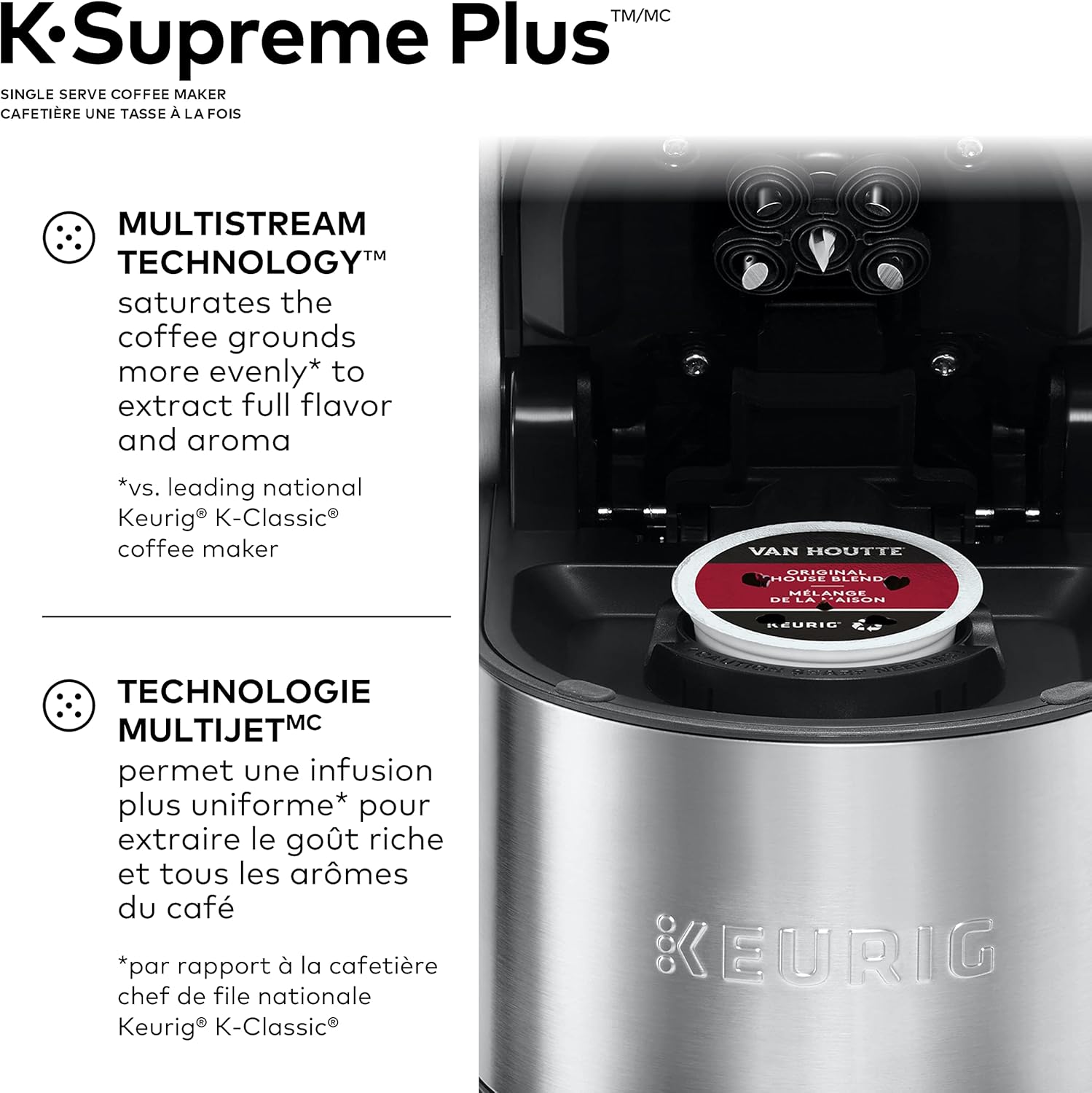 K-Supreme Plus Single Serve K-Cup Pod Coffee Maker