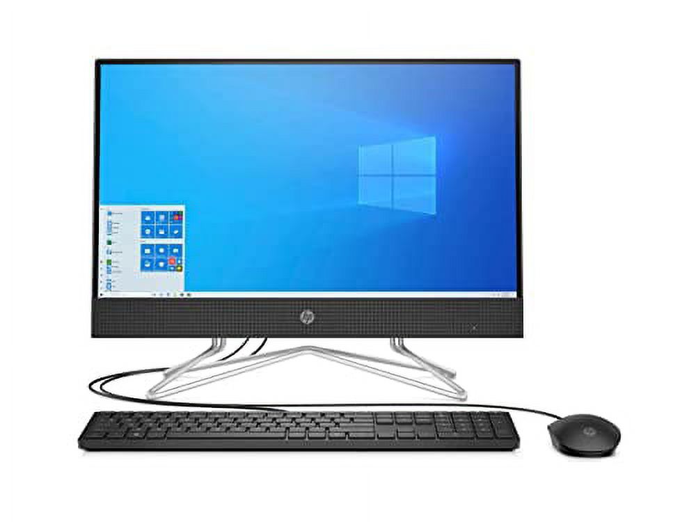 2022 Newest HP 22-inch FHD IPS All-in-One Desktop Computer - Dual-Core AMD Athlon Silver 3150U - 12GB DDR4 RAM-256GB SSD - DVD-RW - WiFi Bluetooth - Windows 11 Pro - Black w/ 32GB USB Drive