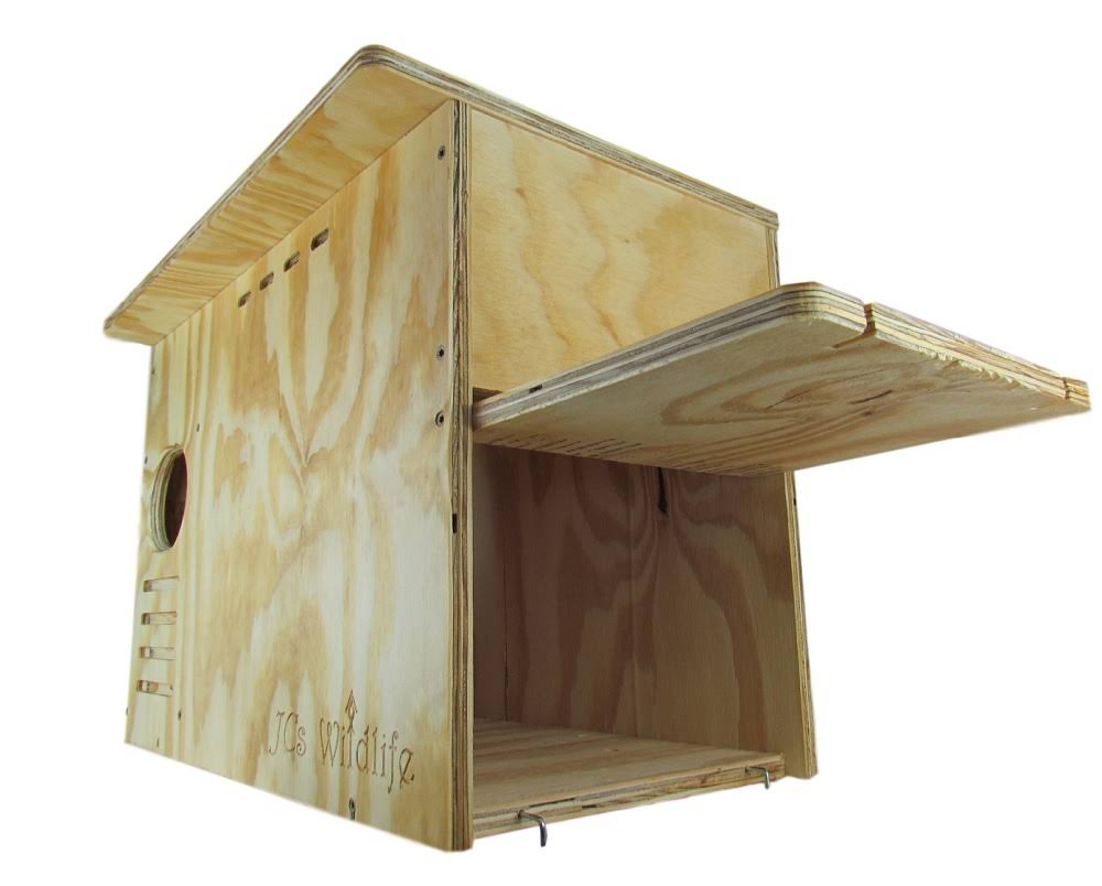 JCs Wildlife Barn Owl Nest Box House Hand Crafted