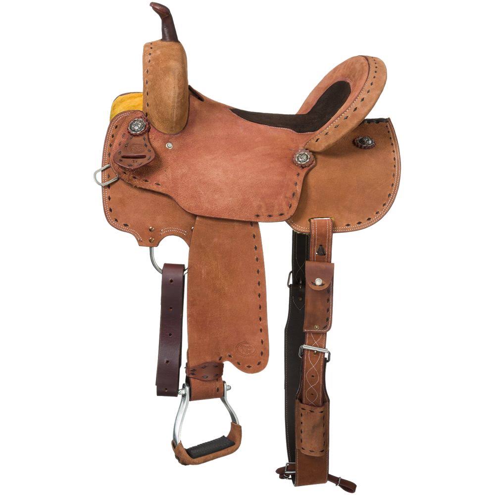 Royal King Branson Rough Out Barrel Saddle 15in