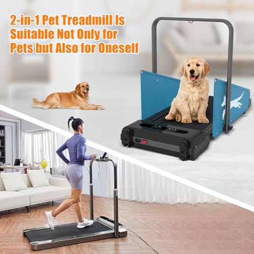 Dog Treadmill Pet Running Machine Dog SlatMill for Small & Medium-Sized Dogs Healthy Exercise Pet Fitness Treadmill Easy to Move 220 LBS