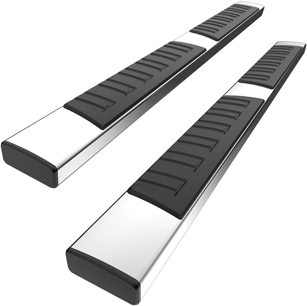 YITAMOTOR Drop Side Steps Compatible with 2007-2018 Chevy Silverado/GMC Sierra 1500, 07-19 2500HD 3500HD Extended/Double Cab, Off-Road Running Boards, Powder Coated Nerf Bars(Incl. 19 1500 LD/Limited)