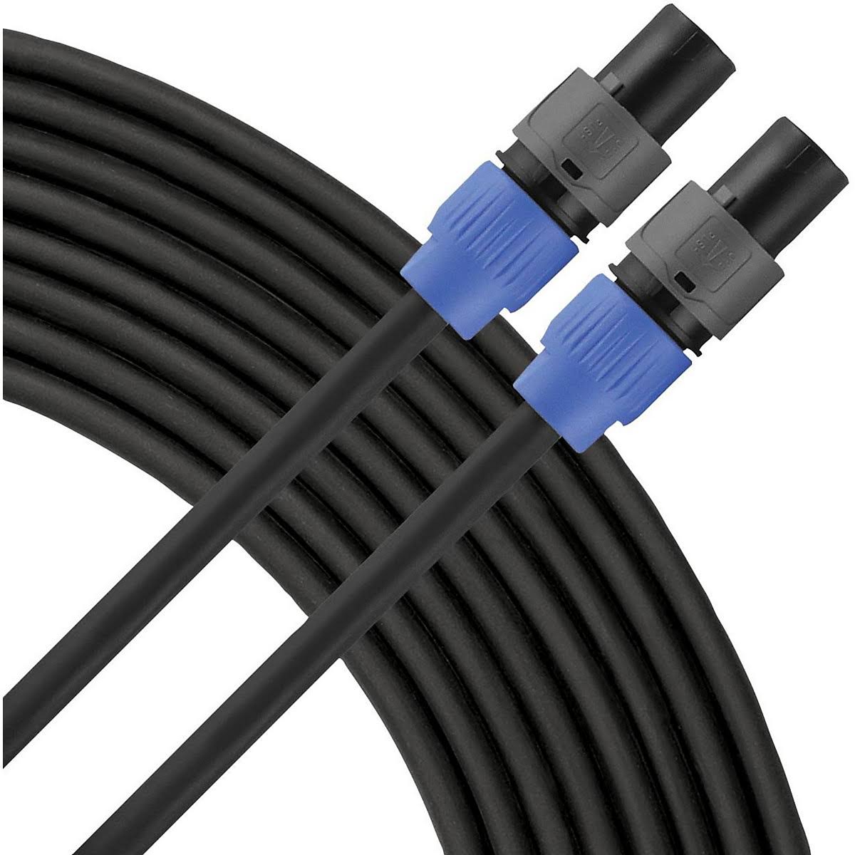 Livewire Elite 12g Speaker Cable Speakon to 50 ft Black