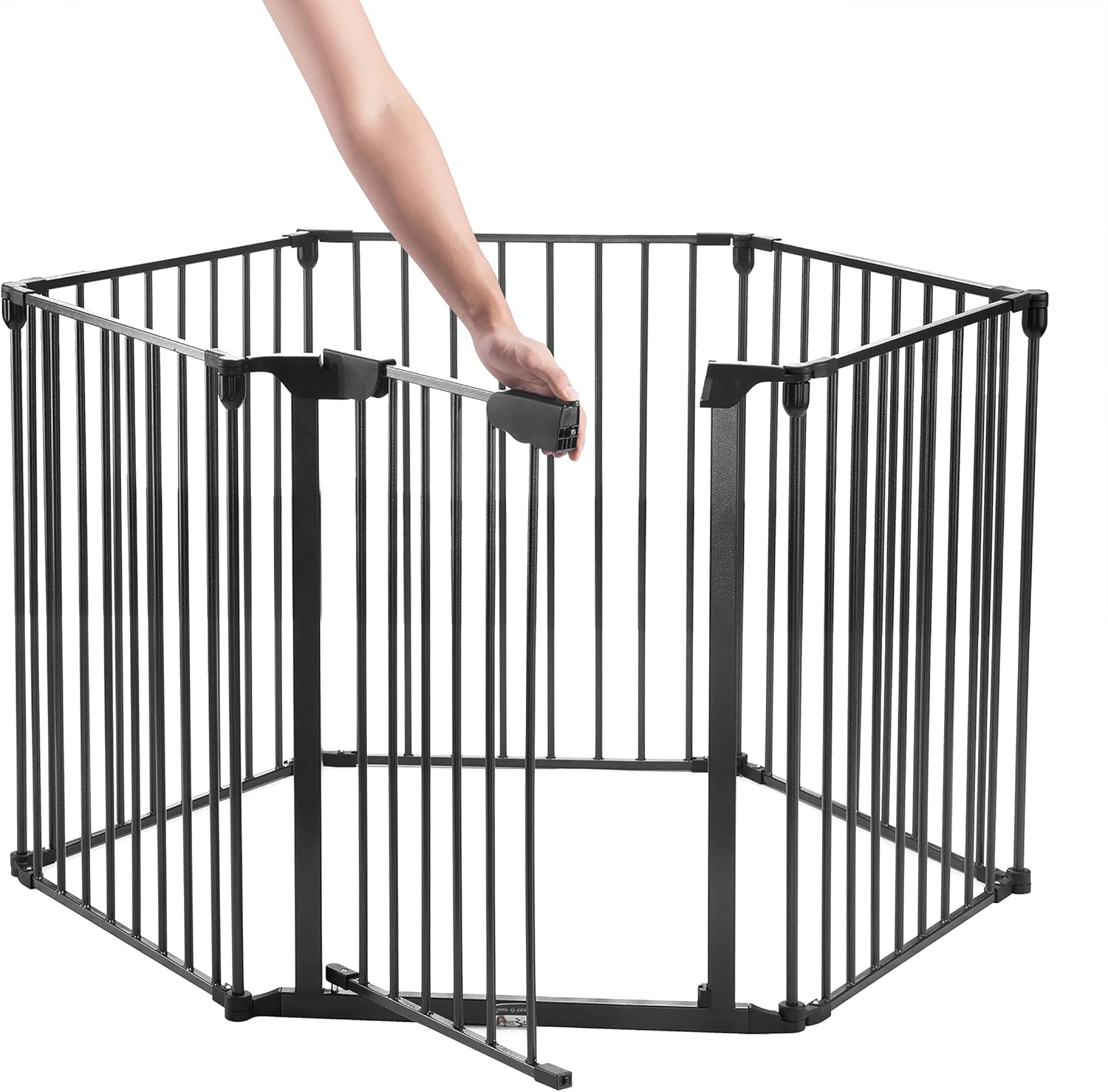 30-Inch-Tall Pet Exercise Playpen �C 6 Panel Folding Indoor/Outdoor Enclosure with Gate for Dogs, Puppies, Cats or Small Animals by Pet Trex,Black