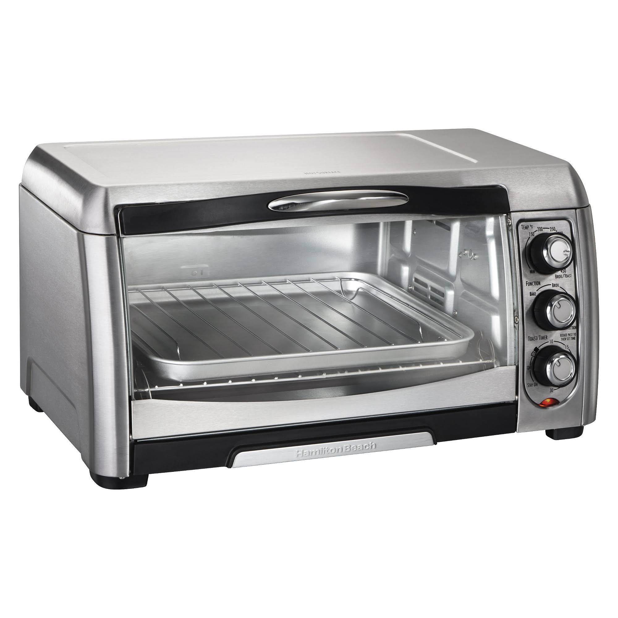 Hamilton Beach 6-Slice Convection Toaster Oven Stainless Steel