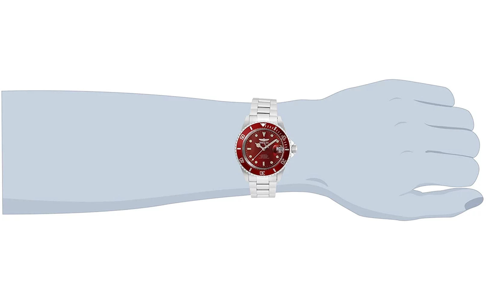 Invicta Pro Diver Automatic Red Dial Men's Watch 35692