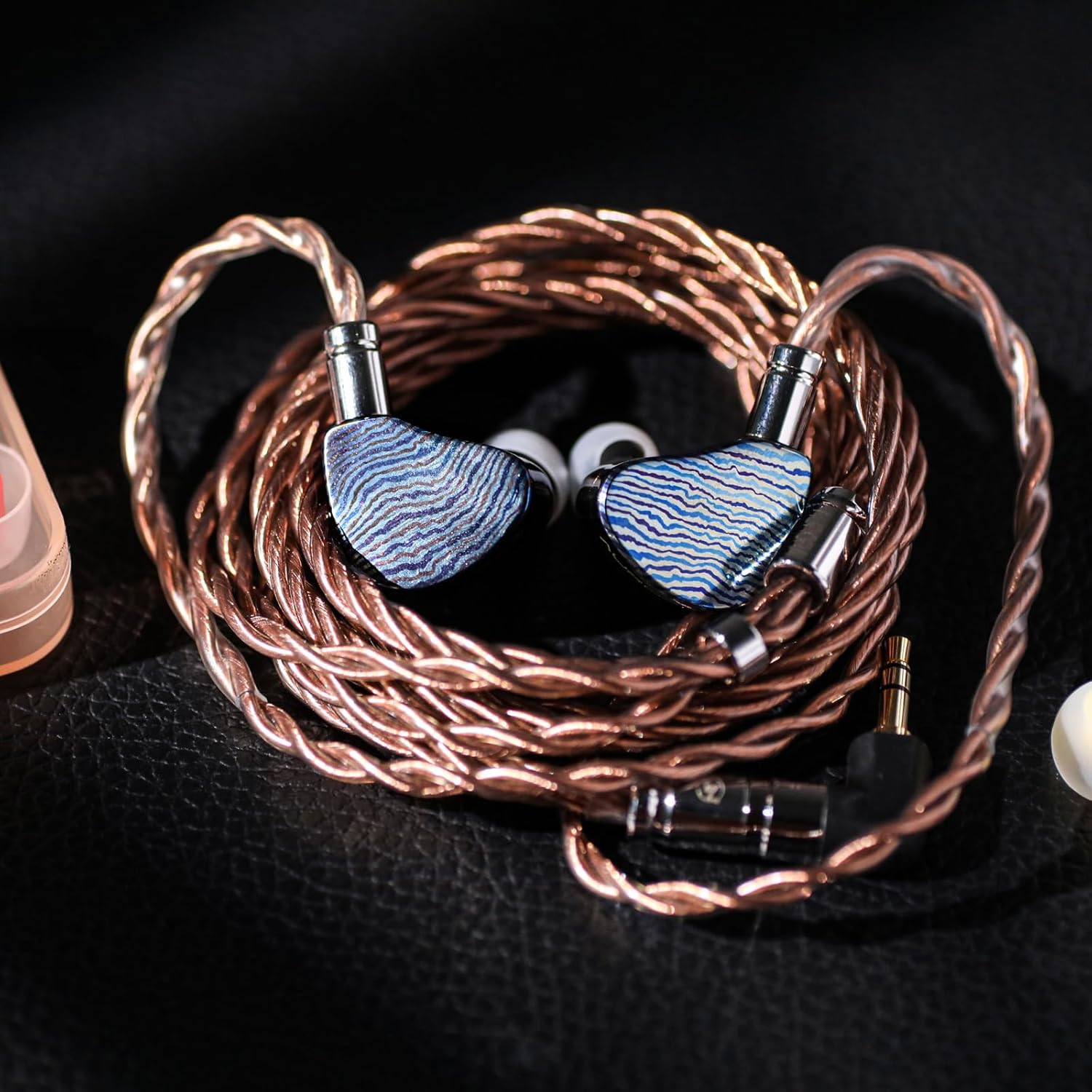 Linsoul 7Hz Aurora in Ear Monitor, 1 DD+1 Planar +2 BA IEM Earphones with 3D Printed Shells, Wired Gaming Earbuds, Detachable 2pin Cable for Musician Audiophile