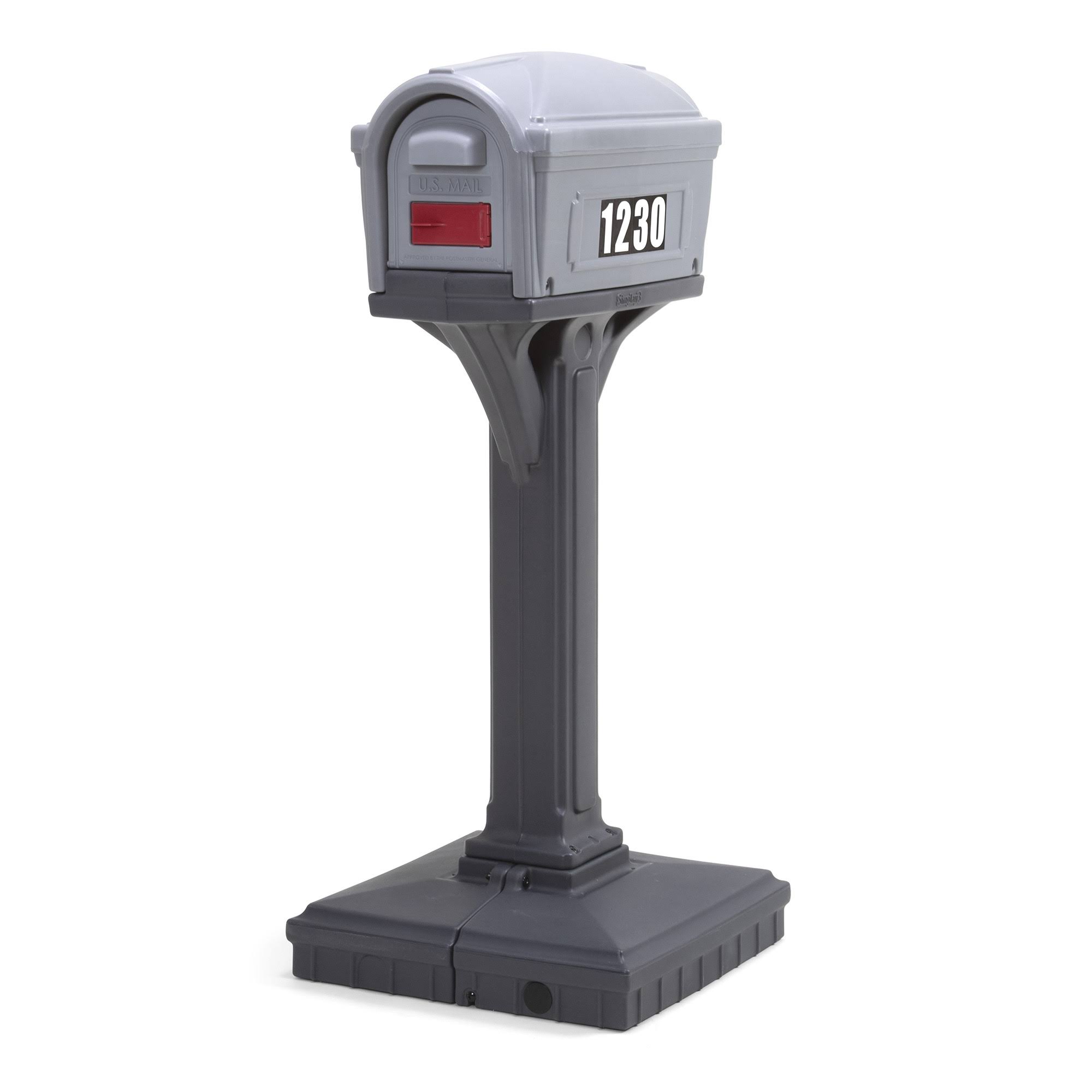 Simplay3 Dig-Free Easy Up Classic Mailbox, Gray