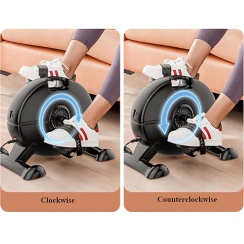 Exercise Bike Household Electric Exercise Bike Under Desk Bike Pedal Exerciser , Mini Exercise Bike for Arm/Leg Exercise, Pedal Exerciser for Seniors with LCD Display Under Desk Bike Pedal Exerciser