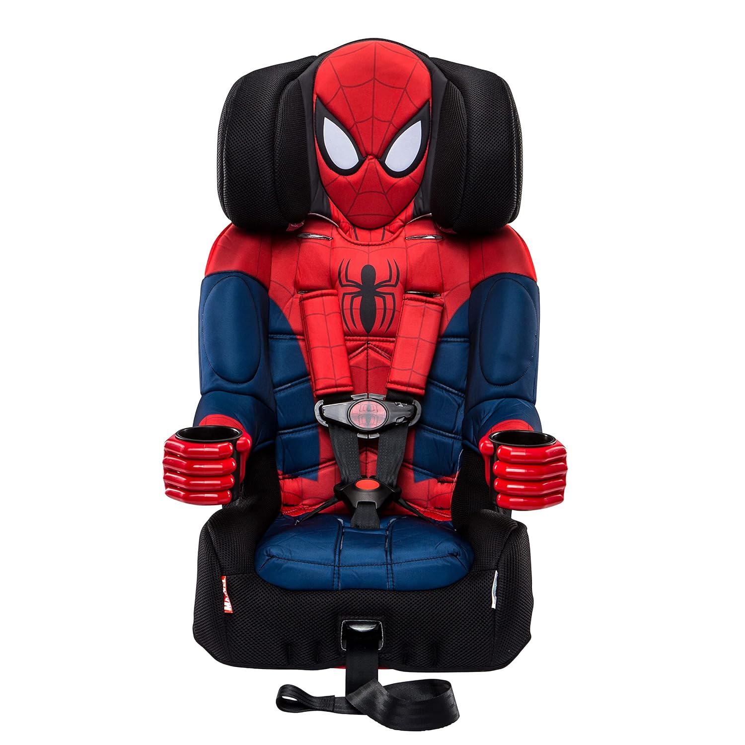 KidsEmbrace Marvel Spider-Man 2-in-1 Harness Booster & DC Comics Batman High Back Booster Car Seats, 2 Modes