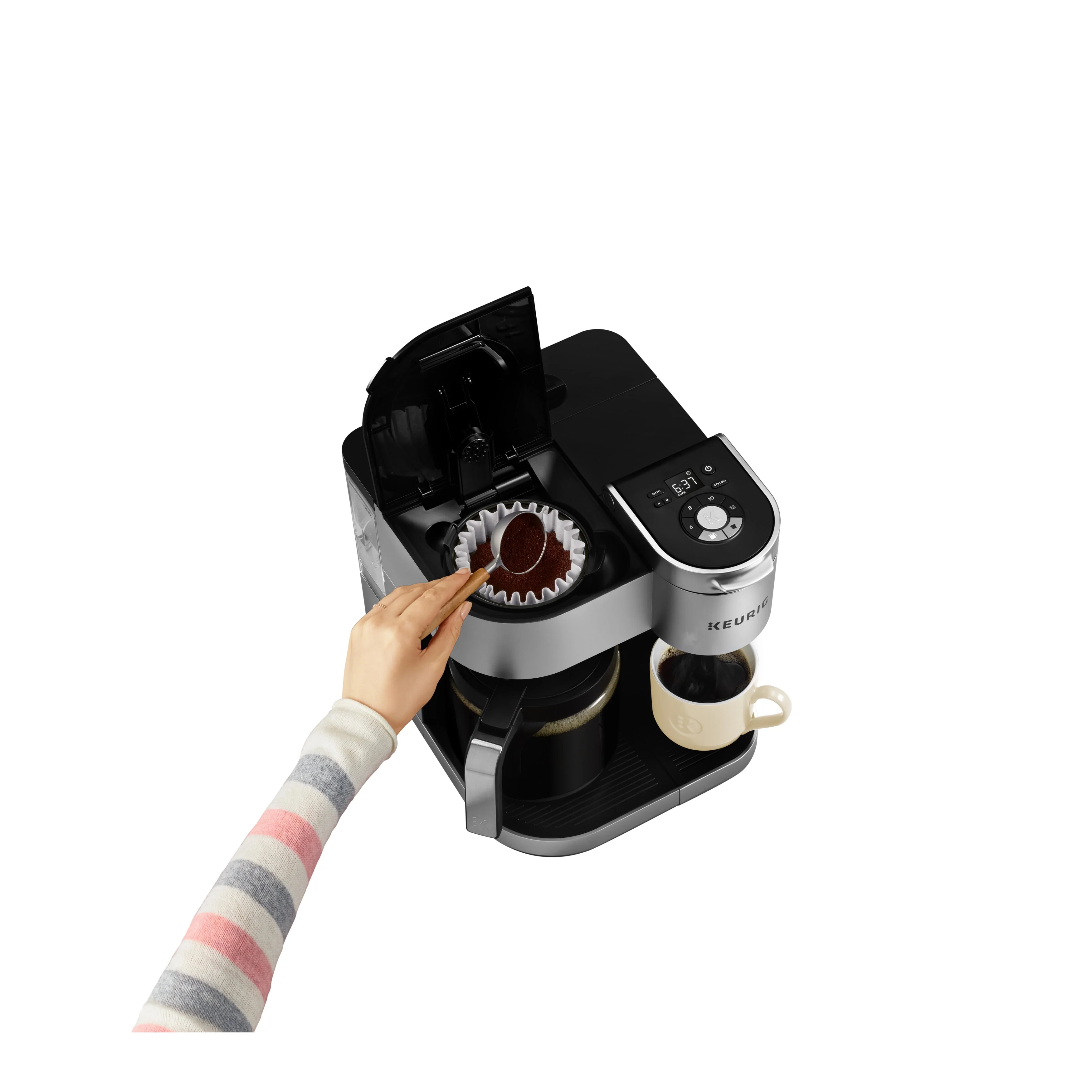 Keurig® K-Duo Special Edition Single Serve K-Cup Pod & Carafe Coffee Maker, Silver