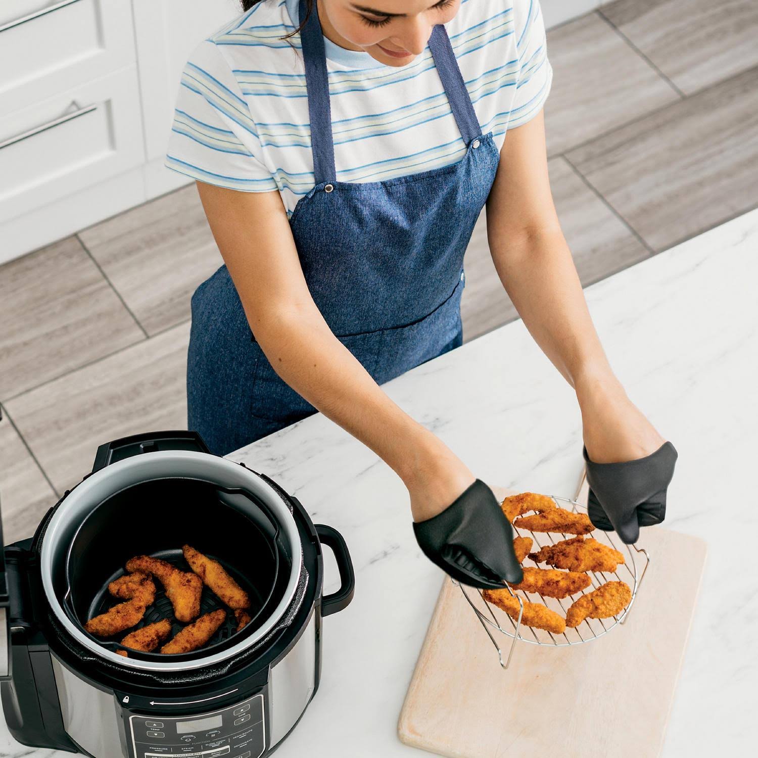 Ninja Foodi 10-in-1 8 Quart XL Pressure Cooker Air Fryer Multicooker, Stainless, os405