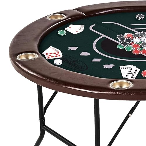 Barrington Poker Multiple Styles Folding Poker Table & Poker Table Top/Dining Table Collection, Durable Padded Rail Tables with Felt Playing Surface, Perfect for Texas Holdem Games