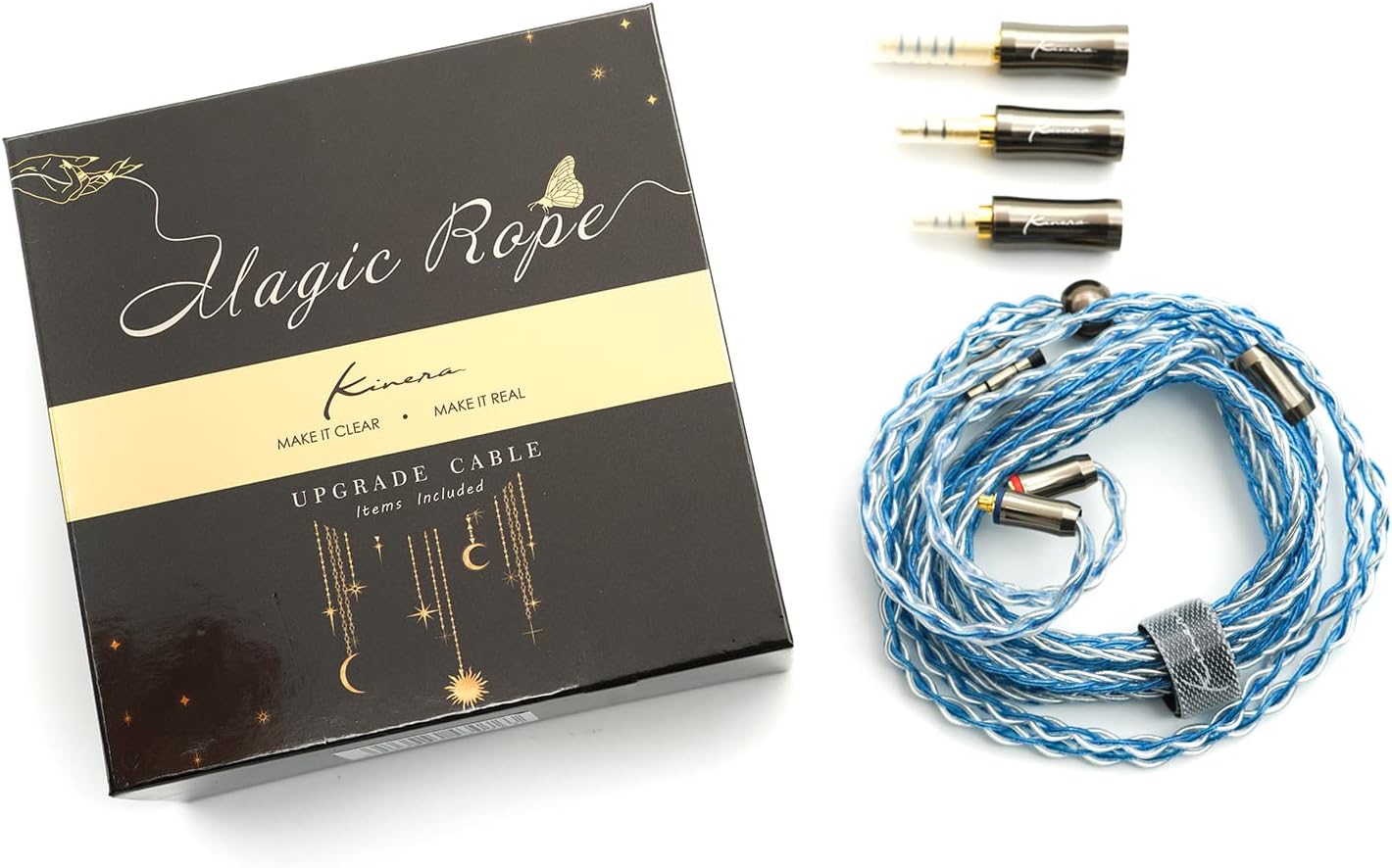 Kinera Ace Modular Upgrade Cable, OFC+OFC with Silver Plated 8 Core IEM Cable (0.78 2PIN)