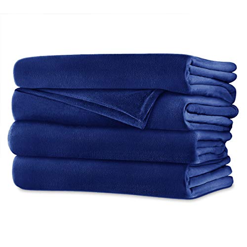 Sunbeam - Queen Size Heated Blanket Luxurious Velvet Plush with 2 Digital Controllers and Auto-Off Feature - 5yr Warranty