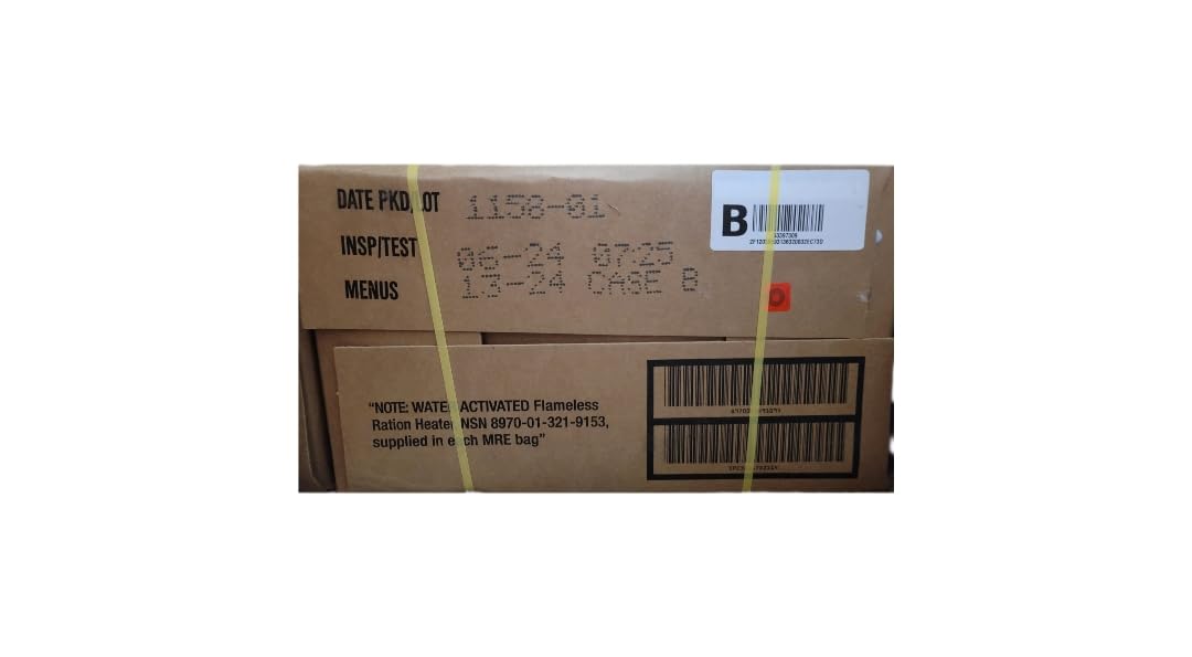 2024 Inspection Dated MRE (Meals-Ready-To-Eat) Case – Military MRE Random Case "A or B"