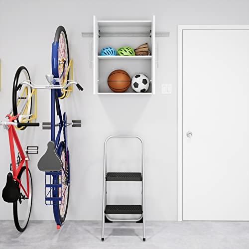 Prepac HangUps Upper Storage Cabinet - Elegant and Spacious Wall Cabinets to Maximize Your Storage, 36" Size, Classic White Finish