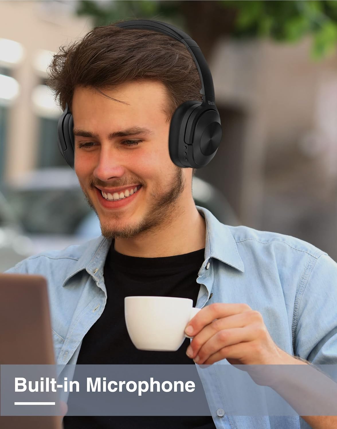 Active Noise Cancelling Headphones,Wireless Bluetooth Headphones Built-in Mic 30 Hours Playtime Wireless Noise Cancelling Headphone 3D Low Bass Tone Fast Charge for Cellphone/Work/Gym/TravelComputers