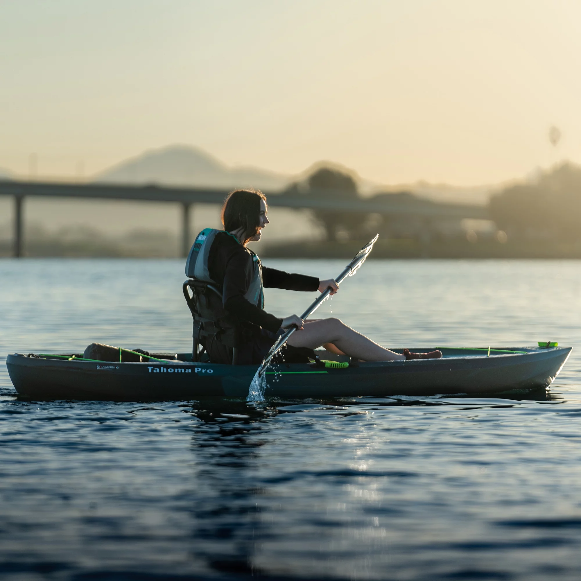 Lifetime Tahoma Pro 123 inch Sit-on-Top Kayak, Aurora Fusion (91191)