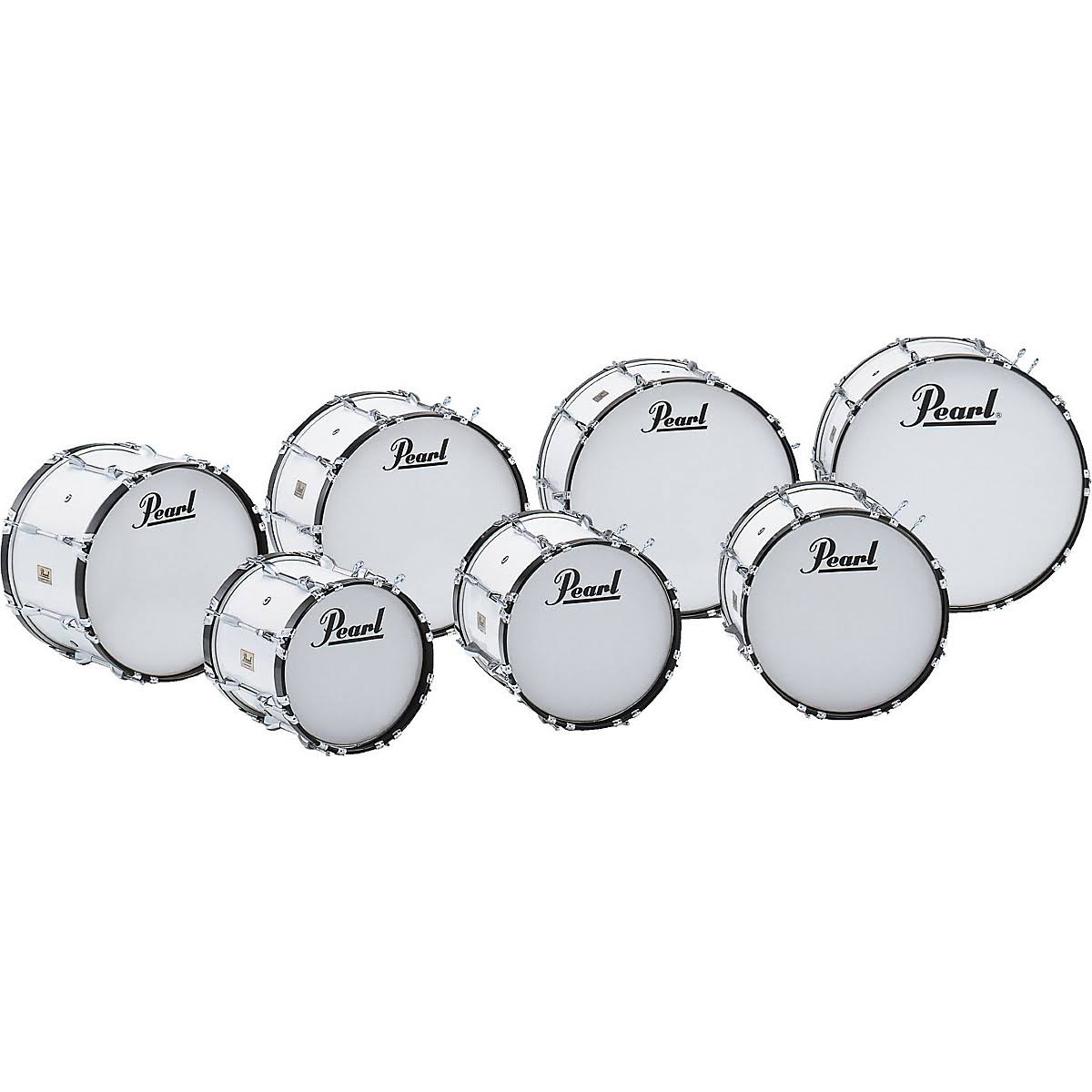 Pearl Competitor Marching Bass Drum #33 Pure White 20x14