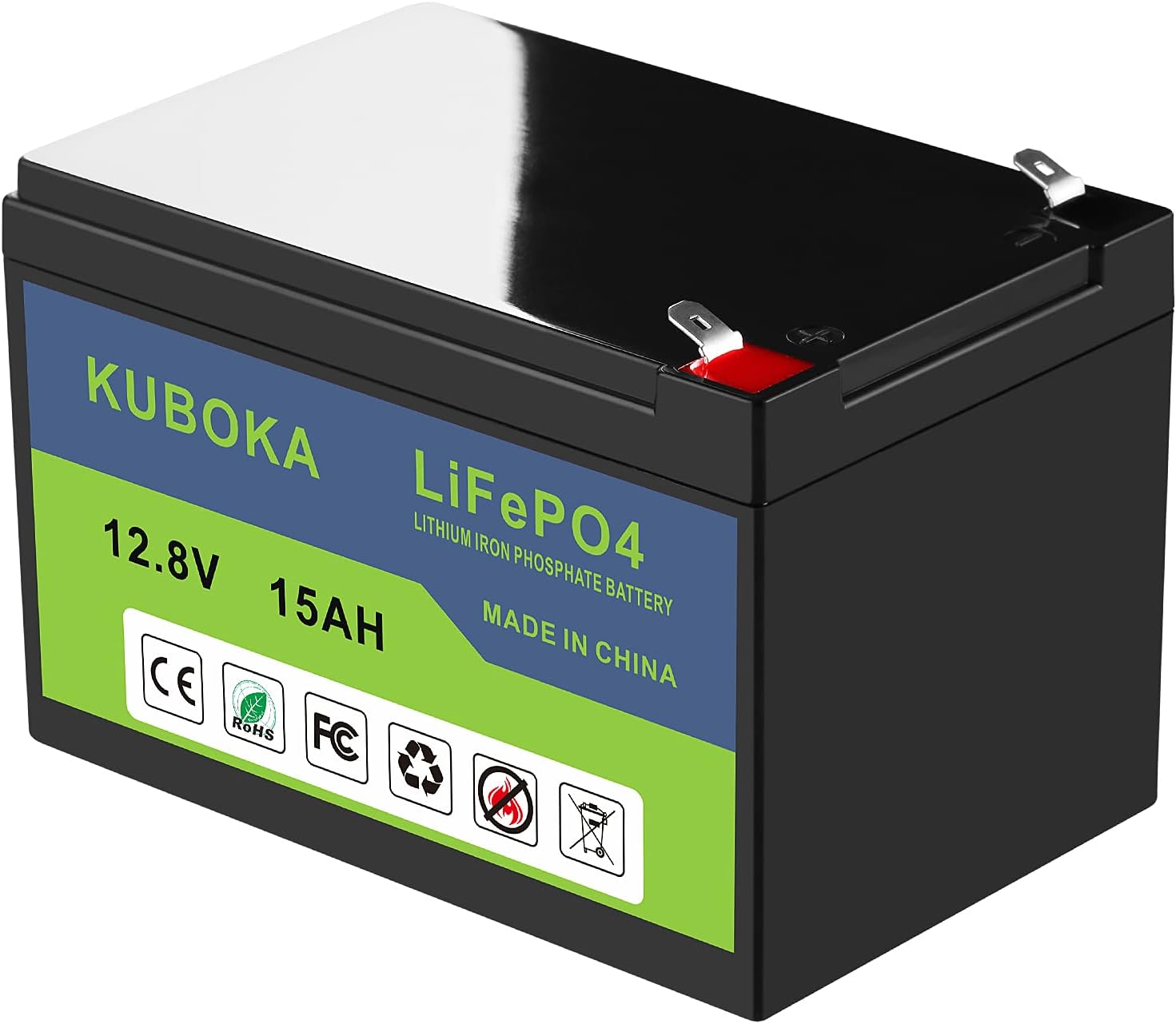 12 Volt Rechargeable Battery - Lithium Battery - 12V 100Ah Lifepo4 Battery Replace SLA Battery | Built-in BMS | Perfect for RV, Solar, Marine, Home Energy Storage and Off-Grid Applications etc.