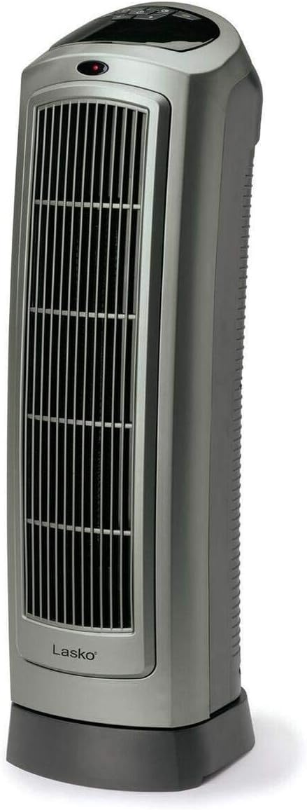 Lasko 1500W Portable Oscillating Ceramic Heater Tower w/Digital Display, 4 Pack