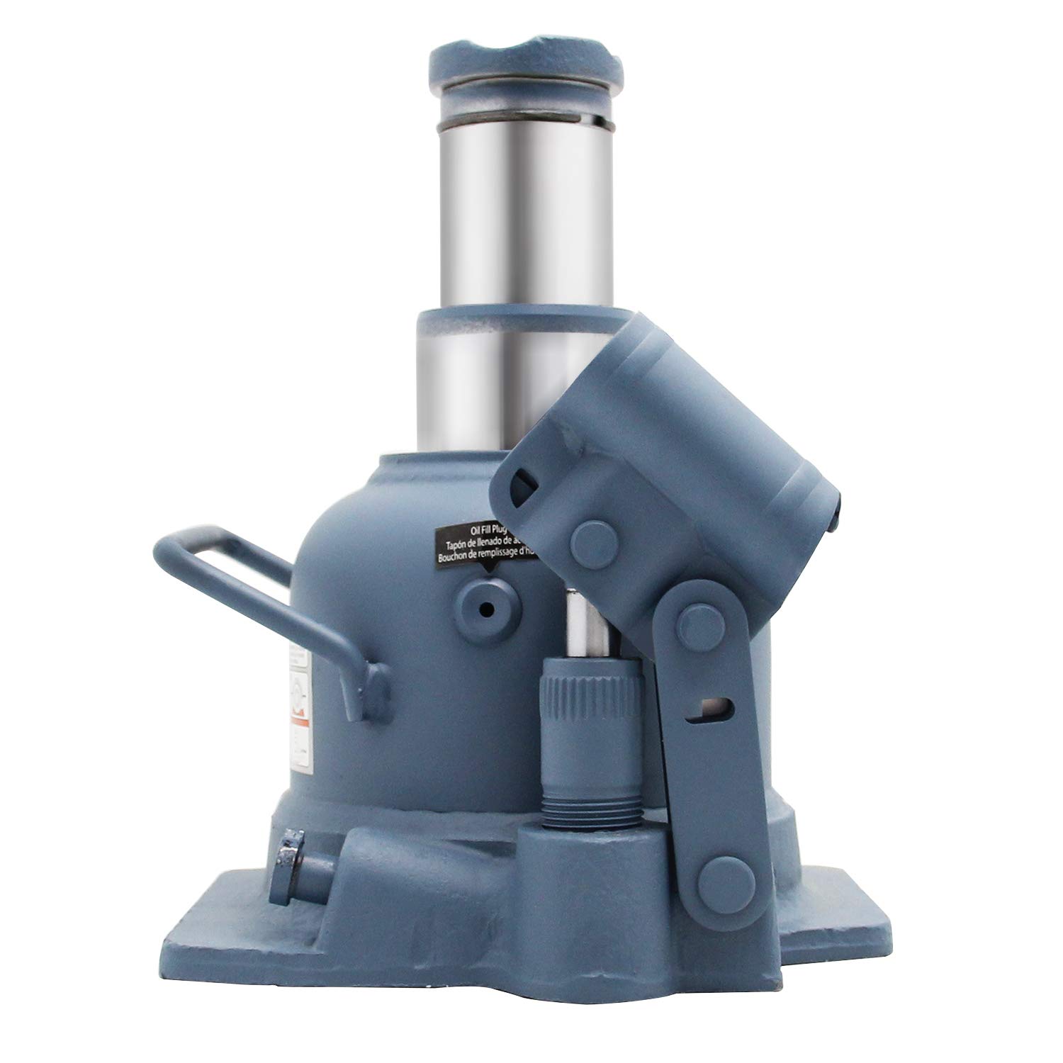 BAOSHISHAN 12 Ton High Lift Bottle Jack 9.25" to 23.23" Lifting Range Heavy Duty Double Ram Hydraulic Truck Jack