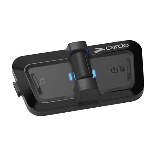 Cardo Packtalk Outdoor Helmet Communication System for Skiing, Snowboarding, Mountain Biking, Cycling and Other Outdoor Activities - Black - Dual Pack + Sports Band