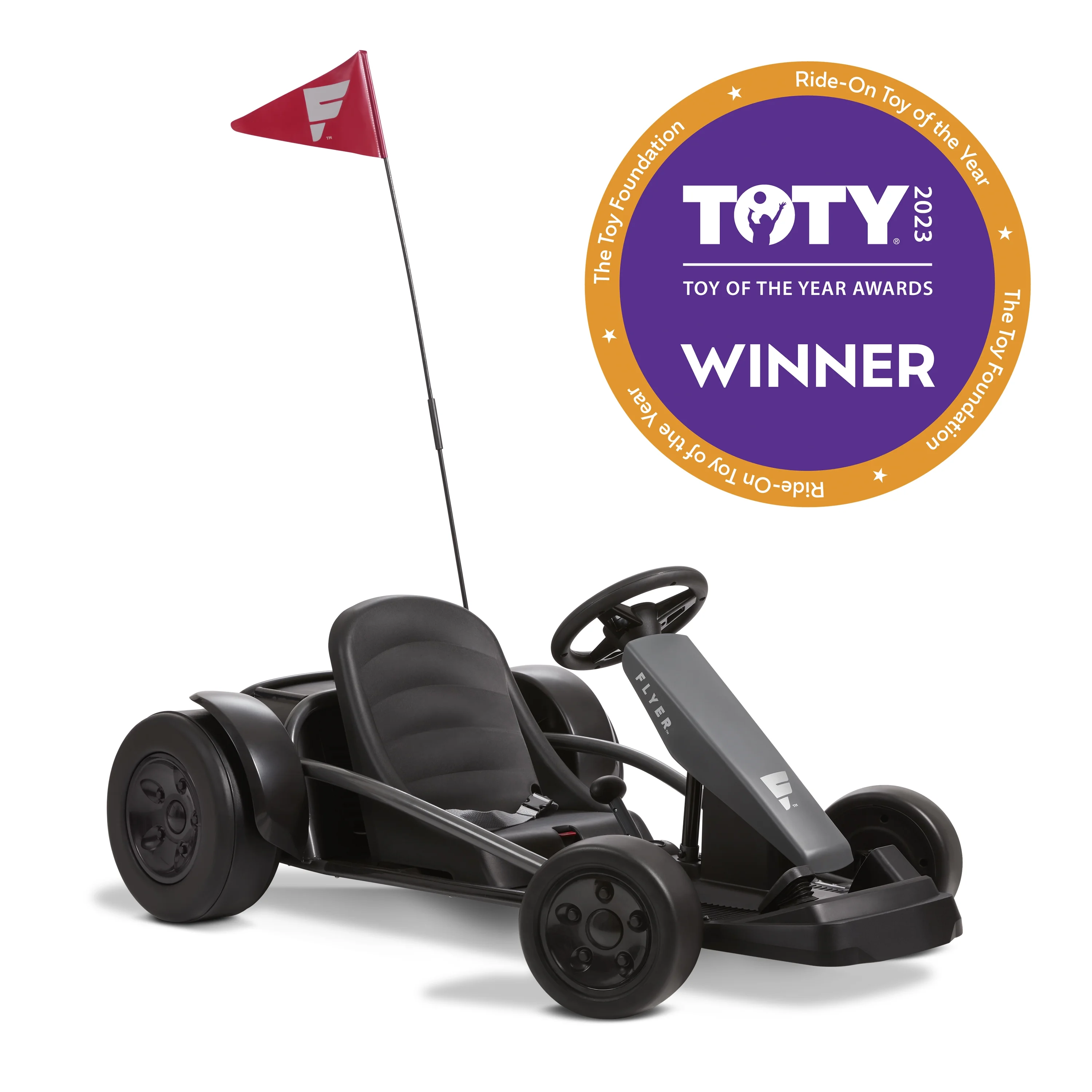 Radio Flyer, 36V Extreme Drift Go-Kart Ride-on, Battery Powered, 3 Speeds up to 11MPH, Unisex Design