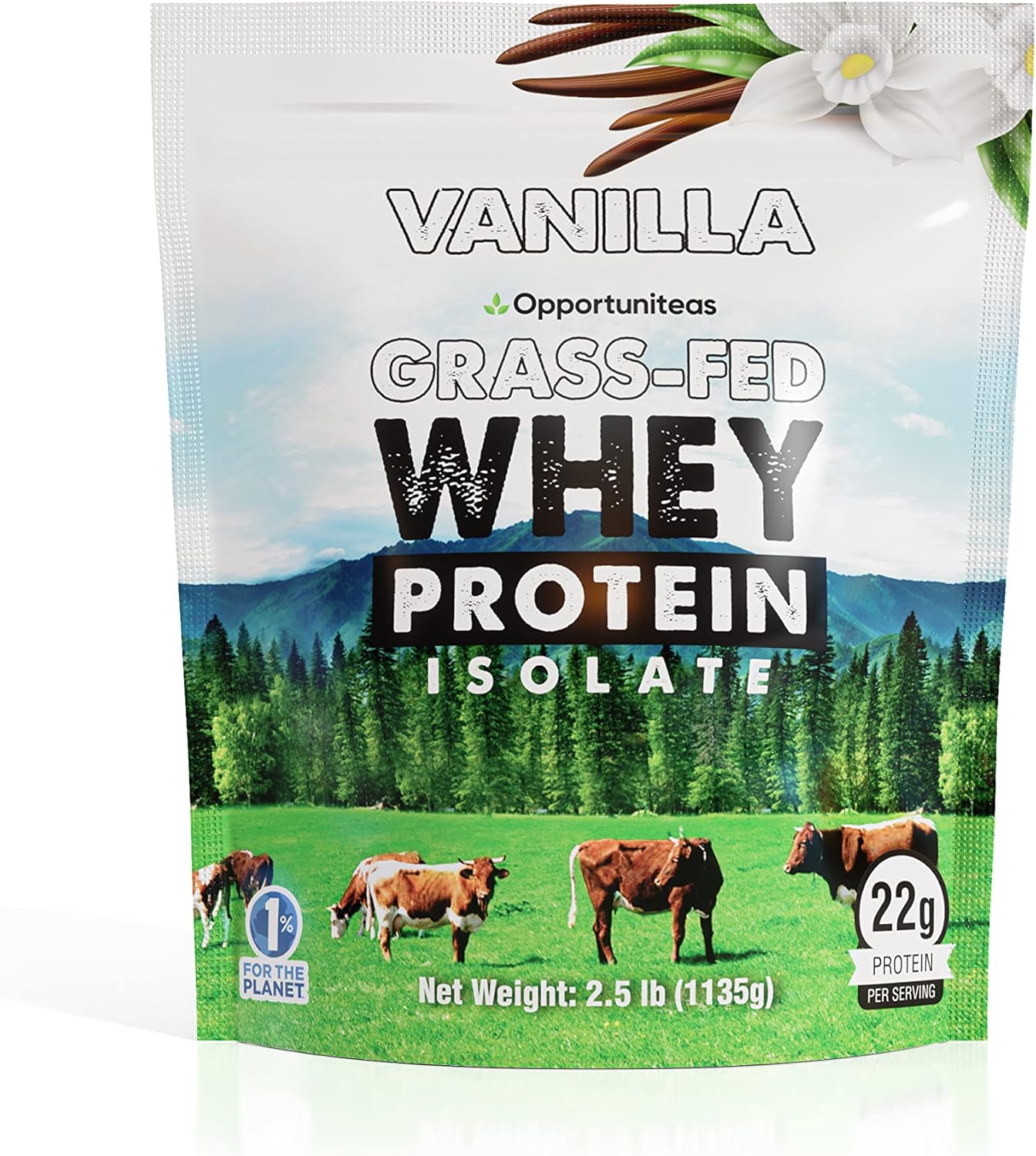 Grass Fed Whey Protein Powder Isolate - Unflavored - Low Carb Keto & Paleo Diet Friendly - Pure Grass-Fed Protein for Shakes, Smoothies, Drinks & Recipes - Non GMO & Gluten Free - 2.5 Pounds Pack of 2