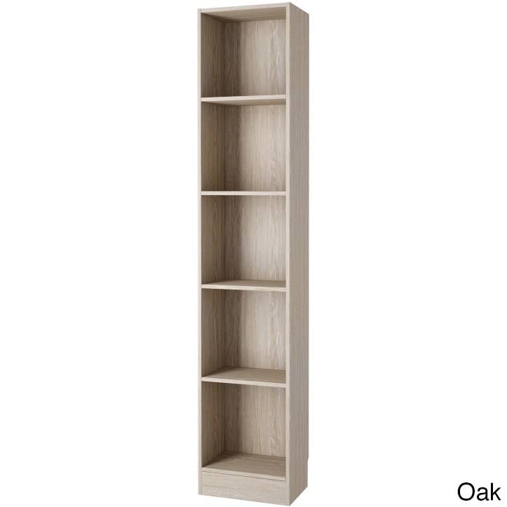 Porch & Den Kern Alethea Tall Narrow 5-Shelf Bookcase