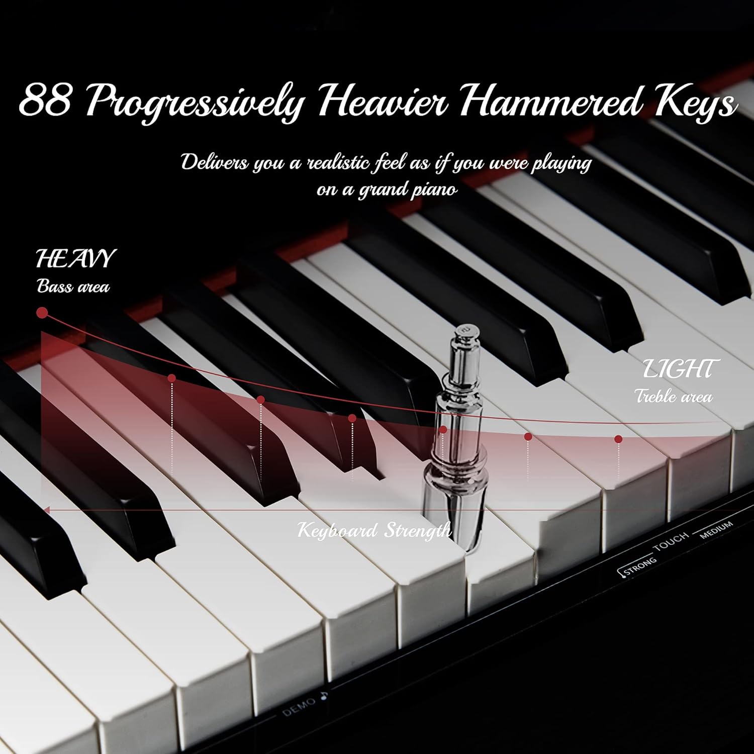 Lexington DP755 88 Keys Beginner Digital Piano Graded Hammer Action Weighted Keys