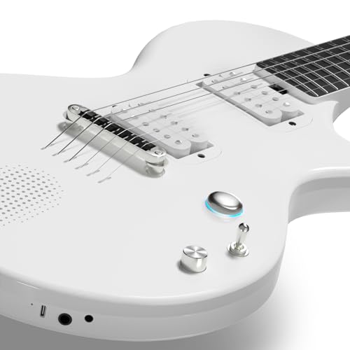 Enya Electric Guitar Inspire 39" Smart Electric Carbon Fiber Guitarra with 15W Wireless Speaker, 20 Distinct Tones, Onboard Presets, Charging Cable, Adjusting Wrench, and Gig Bag
