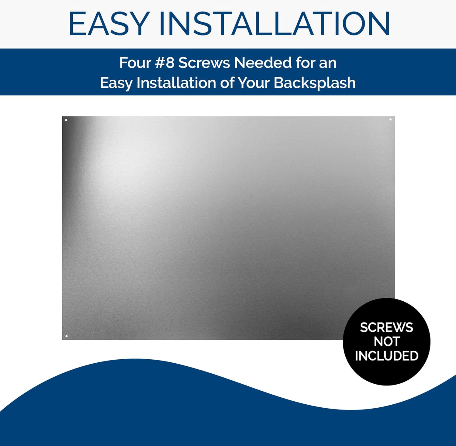 Broan-NuTone SP3004 Reversible Stainless Steel Backsplash Range Hood Wall Shield for Kitchen, 24 by 30-Inch