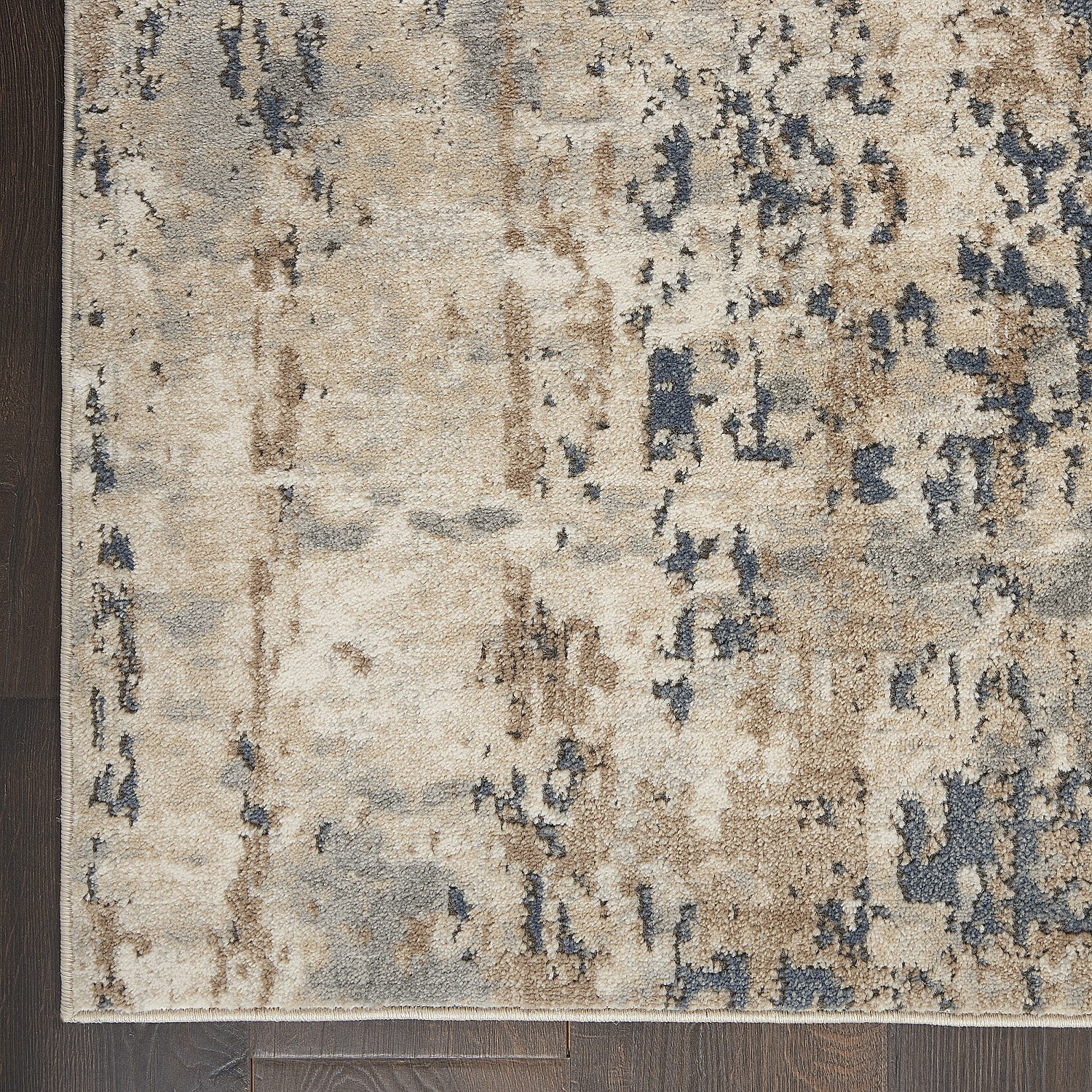 Nourison Concerto Abstract Beige/Grey 7'10" x 9'10" Area Rug, (8x10)