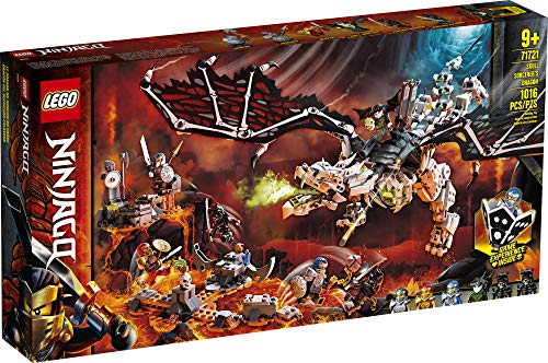 LEGO NINJAGO Skull Sorcerer’s Dragon 71721 NINJAGO Dragon Set Featuring Warrior Toy Figures (1,016 Pieces)