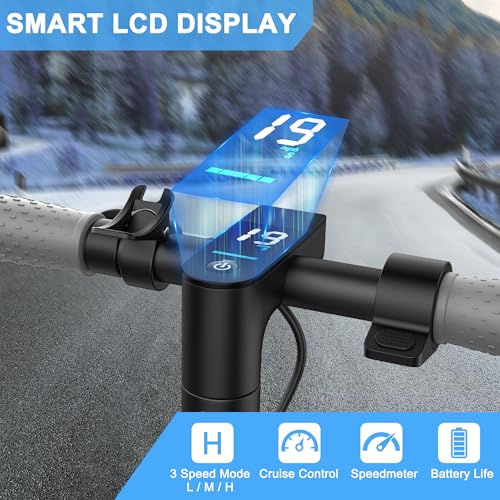 E Scooter for Adults 19-22 MPH 350/500W Motor 281/441Wh Battery,8.5"/10" Tires,Motorized Scooter Up to 22 Miles Range, Foldable Scooter with Double Shock Absorption/Bearing 265 LBS/APP Control