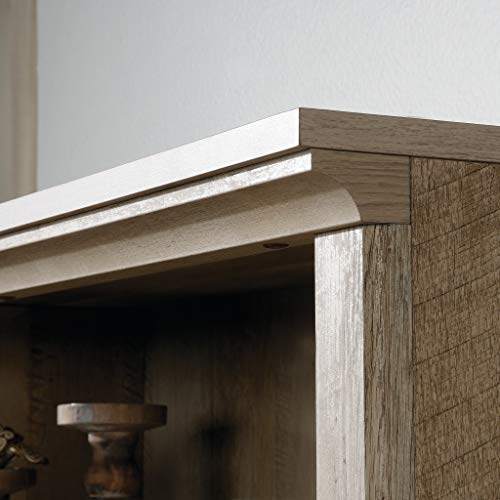Sauder 5 Tier Book Shelf Wooden Bookcase Multipurpose Bookshelf for Home Office, Living Room, in Chalked Chestnut