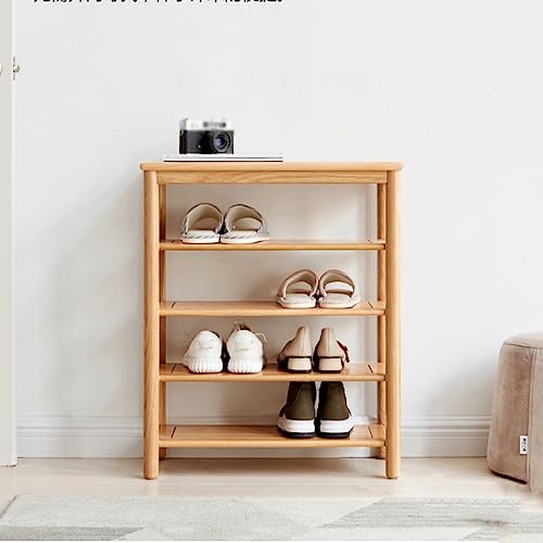Hallway Storage Bench Shoe Bench Wooden Shoe Rack Home Multi-layer Storage Rack Living Room Small Shelf Rack Door Simple Narrow Shoe Cabinet Hallway Storage Bench