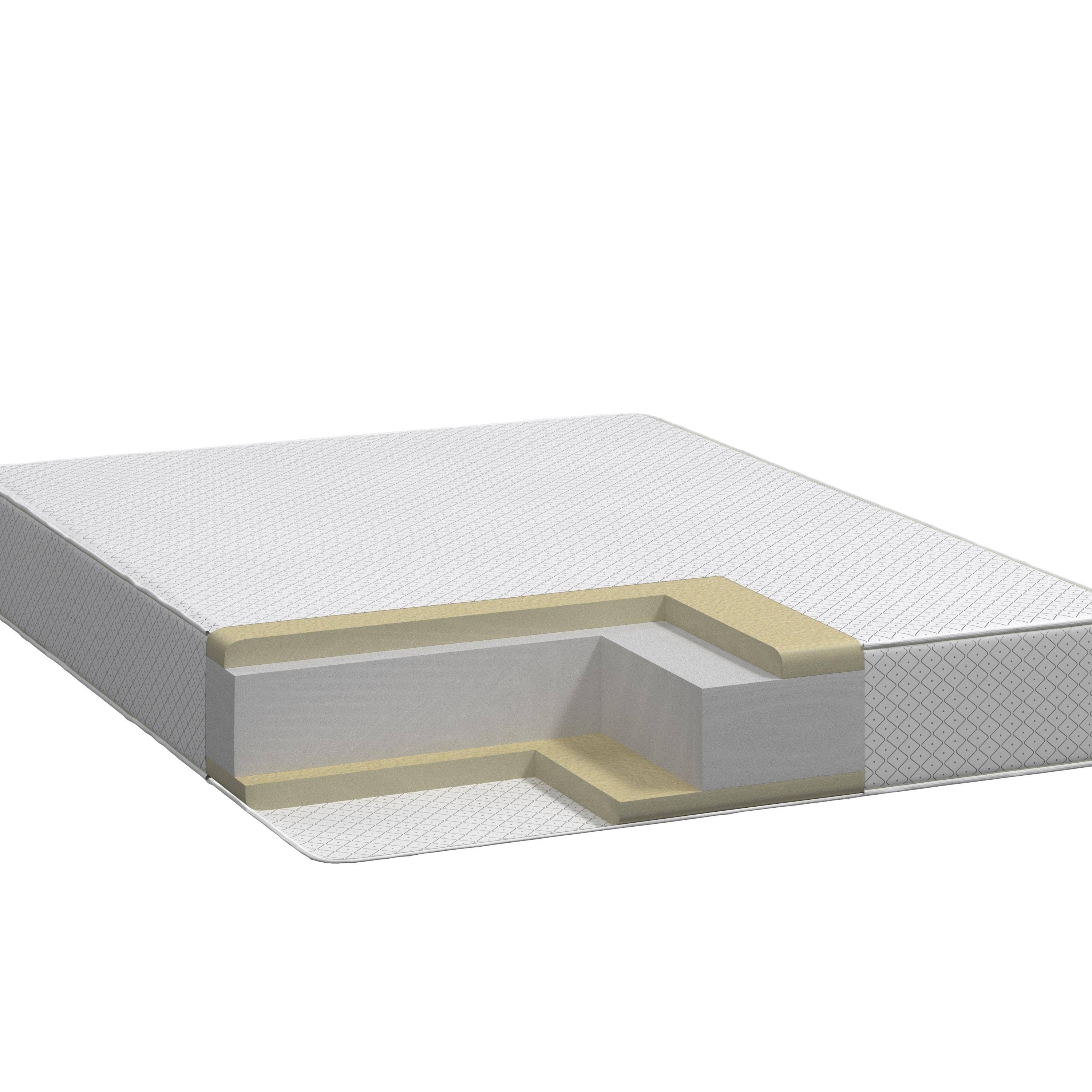 Select Luxury Flippable Firm 10-Inch King Size Foam Mattress and Foundation Set