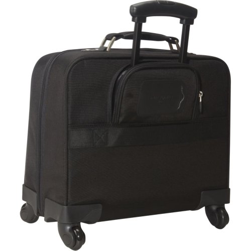 Samsonite Mobile Office Spinner Wheeled Briefcase, telescoping handle, Black, One Size
