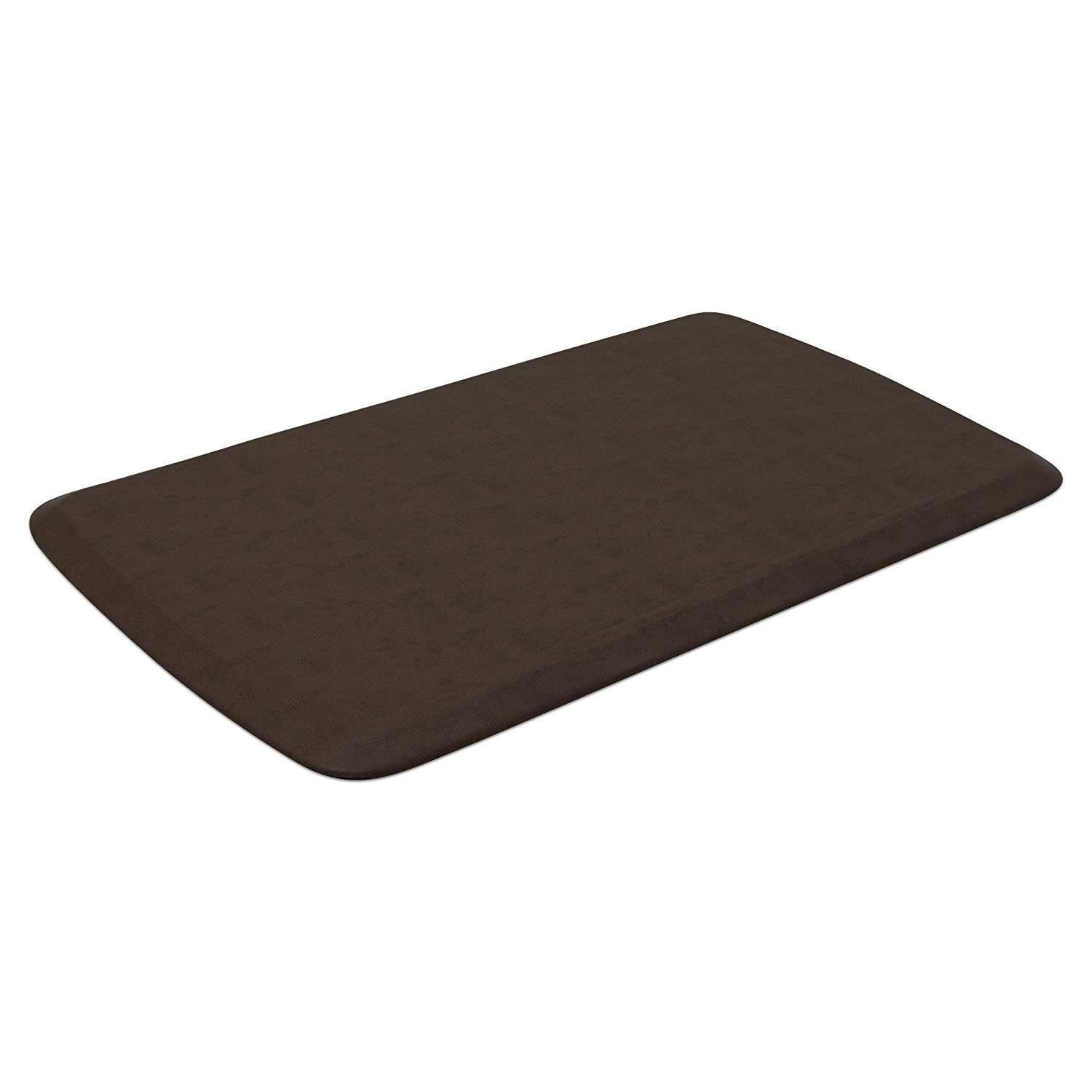 GelPro Comfort Kitchen Mat Anti Fatigue Floor Elite Vintage Leather Rustic Brown