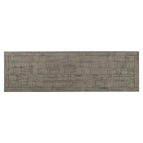 60" Storage Sideboard Cabinet with Metal Handles and 3 Doors, Wood Storage Cabinet with Adjustable Shelves and Decorative Stripe, Sideboard for Living Room, Study, Entrance (Gray-01)