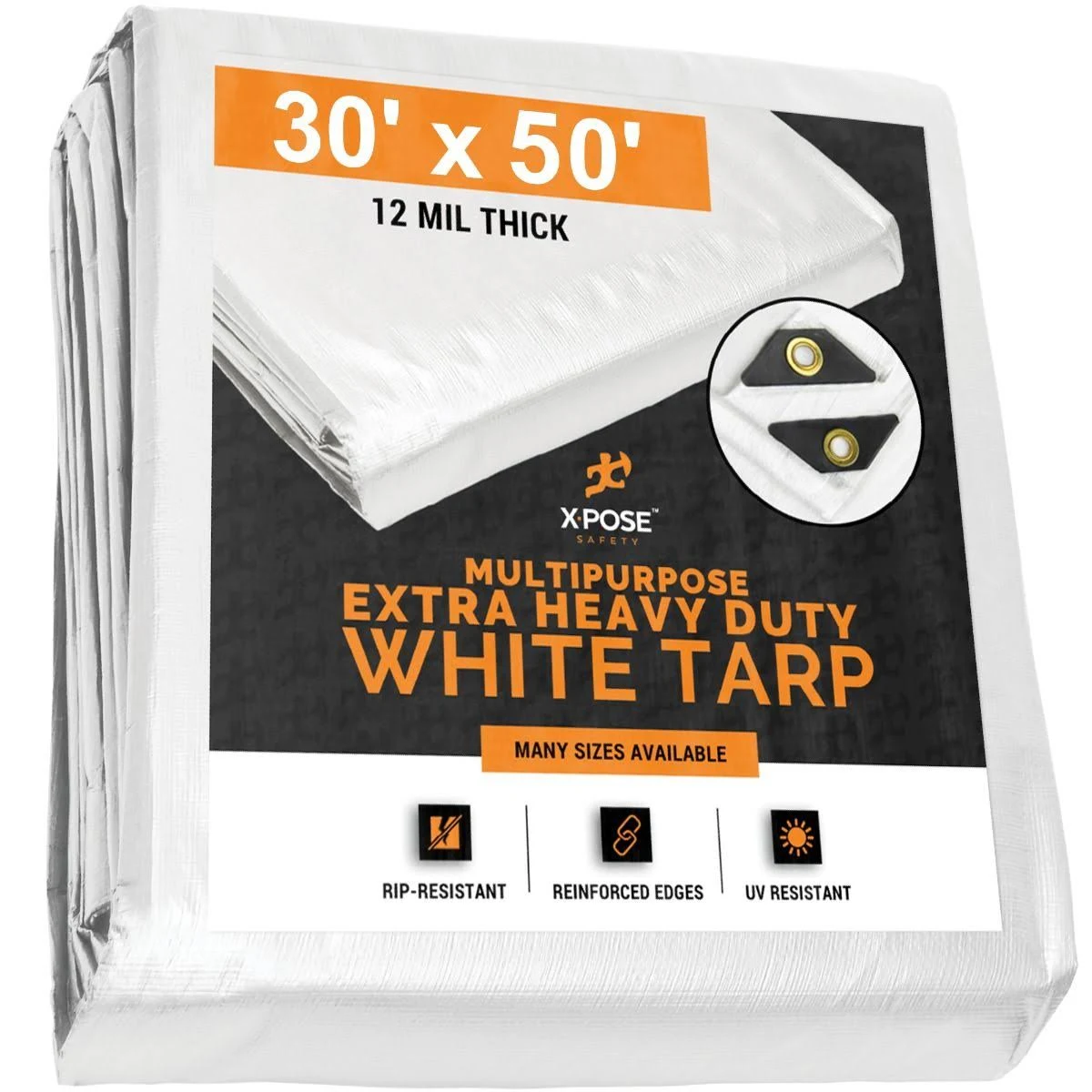 Tarps Wholesaler Extra Heavy Duty White Tarps 30& x 50&